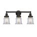 Breakwater Bay Small Cailen 3 Light Bath Vanity Light Part Of The Edison Collection in Brown | 11.5 H x 23.25 W x 7.125 D in | Wayfair