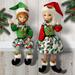 Regency International 2 Piece Holly Boy & Girl Elf Figurine Set | 17.5 H x 6 W x 6 D in | Wayfair MTX69930-WGRR