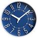 Latitude Run® 10" Wall Clock Plastic in Blue | 10 H x 10 W x 1.46 D in | Wayfair 90FF0CC9738147FE8BC0D36A6A57B1EE