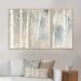 Loon Peak® A Woodland Walk Into The Forest VII - 3 Piece Floater Frame Print on Canvas Metal in Gray | 32 H x 48 W x 1 D in | Wayfair