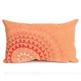 "Liora Manne Visions II Ombre Threads Indoor/Outdoor Pillow Coral 12""x20"" - Trans Ocean Import Co 7SC1S410518"