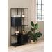 Black Malibu Two Door Bookcase In Steel - Unique Furniture 46180602