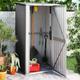 vidaXL Garden Shed Anthracite 118.5x97x209.5 cm Galvanised Steel