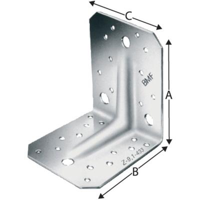 Winkelverb.ABR ABR105 105x105x90mm Anz.Löcher5/11 S.3mm 50 Stk Image