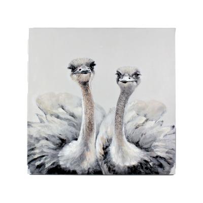 VOSS Design »Lovely Ostriches« Bild handgemalt 80x80 cm