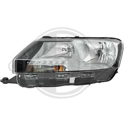 DIEDERICHS Hauptscheinwerfer HD Priority Parts links Halogen für SKODA 5JB941015B 5JB941017B 7825181