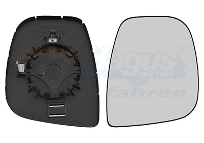 VAN WEZEL Spiegelglas, Außenspiegel * HAGUS 0906832 rechts für PEUGEOT CITROËN/PEUGEOT CITROËN 1679995780 1608181380
