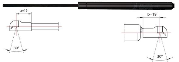 METZGER Gasfeder, Koffer-/Laderaum hinten links 500N für HONDA 74820-S1E-E01 2110042 Image