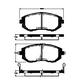 TRISCAN Bremsbelagsatz, Scheibenbremse Vorne Rechts Links für SUBARU XV 2.0 D AWD Impreza 1.5 Forester 2.5 (SH9) i (GD9) S Turbo Outback (BP9) 3.0