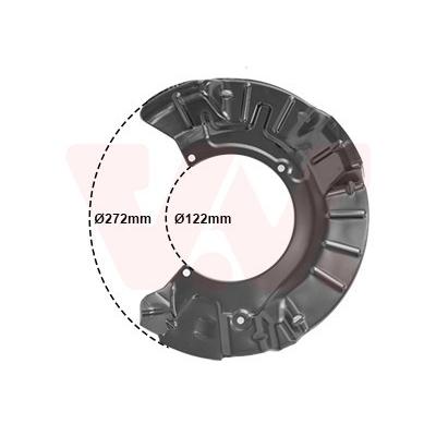 VAN WEZEL Spritzblech, Bremsscheibe vorne rechts für MINI BMW 34116754928 0502372