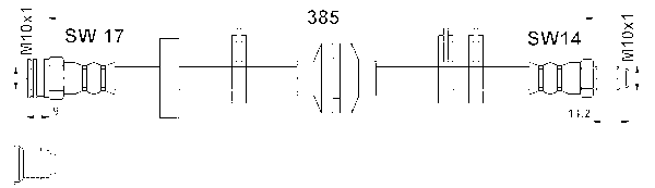 ATE Bremsschlauch mit Halter Vorne Rechts Links für FIAT Tipo Tempra