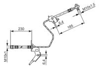 BOSCH Bremsschlauch 1 987 476 199 für HOLDEN VAUXHALL OPEL CHEVROLET 13116136 562146 Image