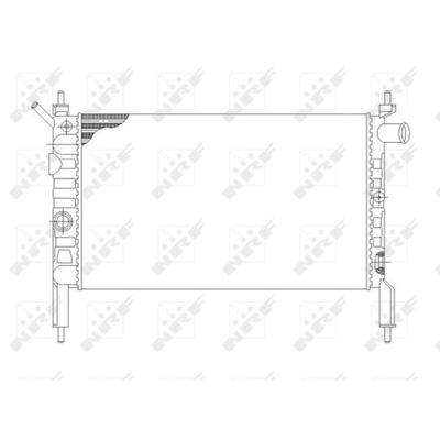 NRF Kühler, Motorkühlung für VAUXHALL OPEL 90325151 1300114 1300113 58930 Image