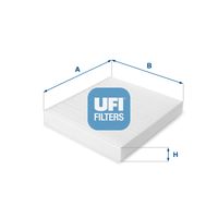 UFI Filter, Innenraumluft 53.035.00 für NISSAN 27891-BM401-KE 27891-BM402 27891-BM410 Image