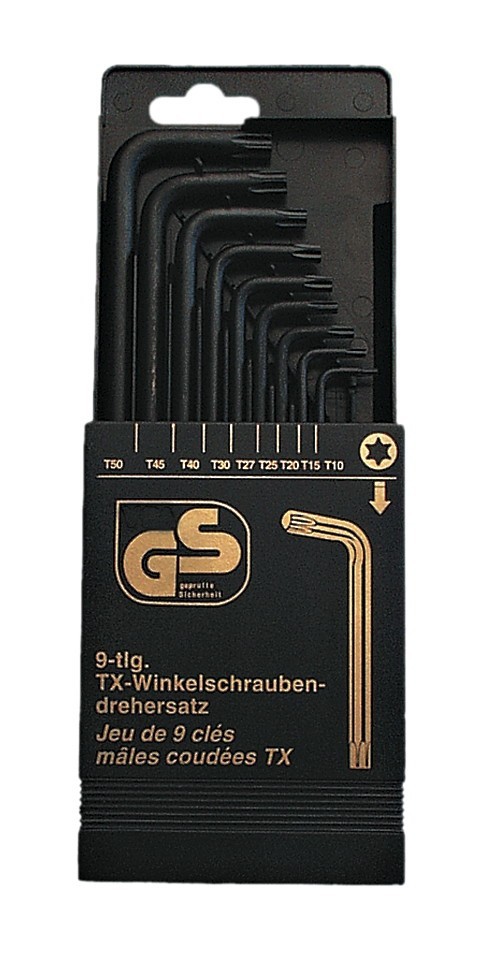 MANNESMANN Winkelschraubendrehersatz Innen-Torx-Schlüssel High-Power (9-tlg.) M18100