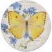 CounterArt Orange Sulphur Absorbent Stone Tumbled Tile Coaster Set of 4 Made in The USA Protective Cork Backing