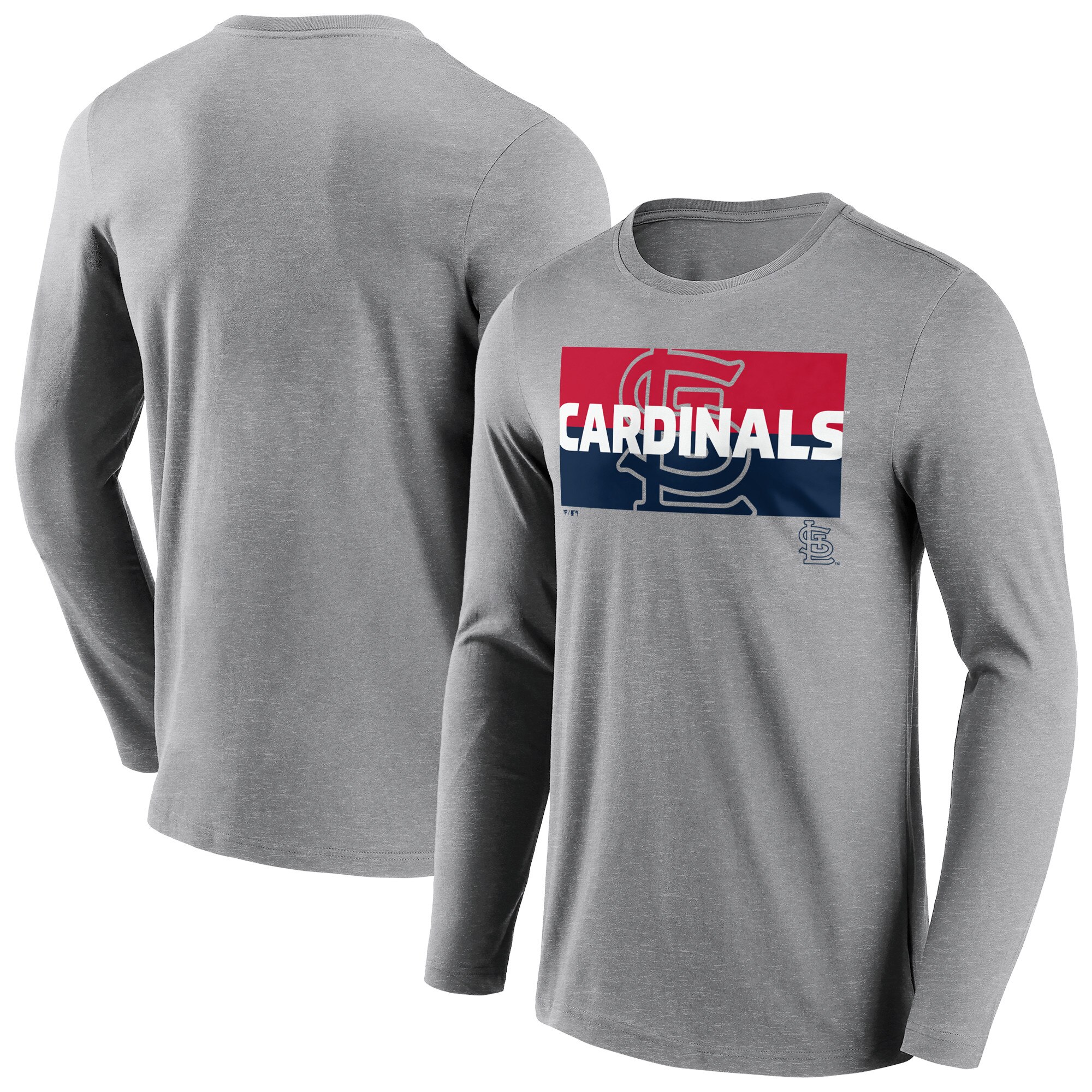 St. Louis Cardinals Square Off Langarm-T-Shirt – Herren Image