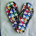 Disney Shoes | Disney Mickey Mouse Flip Flop Sandals, Sz 11 | Color: Black/Red | Size: 11
