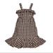 J. Crew Dresses | J.Crew Black White Gingham Plaid Ruffle Sleeveless Midi Size 4 | Color: Black/White | Size: 4