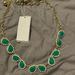 Kate Spade Jewelry | Kate Spade Green And Gold Statement Necklace | Color: Gold/Green | Size: Os