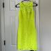 J. Crew Dresses | Jcrew Collection Neon Yellow Lace Knee Length Dress | Color: Yellow | Size: 00