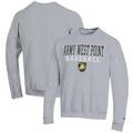 Men's Champion Gray Army Black Knights Baseball Stack Pullover Crewneck Sweatshirt