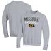 Men's Champion Gray Missouri Tigers Baseball Stack Pullover Crewneck Sweatshirt