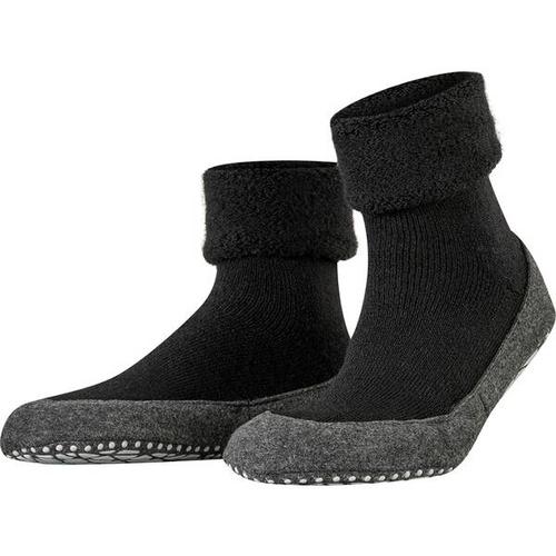 FALKE Cosyshoe Herren Hausschuhe, Größe 45-46 in Schwarz