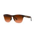 Oakley Frogskins Lite Sunglasses Matte Tort Frame Prizm Brown Gradient Lenses