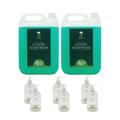 Safe Hands | Luxury Hand Wash | 2 x 5 Litre & 6 x 500ml (Empty) | Tea Tree & Peppermint | Moisturising | Antibacterial | Anti Bac Hand Soap | Removes 99% of Bacteria | Kind to Skin