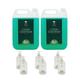 Safe Hands | Luxury Hand Wash | 2 x 5 Litre & 6 x 500ml (Empty) | Tea Tree & Peppermint | Moisturising | Antibacterial | Anti Bac Hand Soap | Removes 99% of Bacteria | Kind to Skin