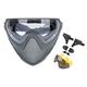 WarmHeartting Dual-Mode Airsoft Paintball Mask Full Face Steel Mesh Mask with 3 Interchangable Lens Goggles, FAST Tactical Helmet Accessories