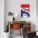 East Urban Home Minimal Movie 'F1 Melbourne Race Track' Graphic Art Print on Canvas in Black/Blue/Red | 12 H x 8 W x 0.75 D in | Wayfair