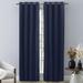 Latitude Run® Jaronda Solid Room Darkening Lined Grommet Single Curtain Panel Polyester in Green/Blue/Navy | 84 H in | Wayfair