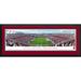 Latitude Run® South Carolina Football Panoramic Print Metal in Green/Red/White | 13.5 H x 40 W x 0.38 D in | Wayfair