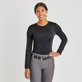 Piper SmartCore Long Sleeve Crew Neck Sun Shirt - L - Black - Smartpak