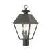 Livex Lighting Wentworth 22 Inch Tall 3 Light Outdoor Post Lamp - 27219-61