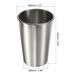 Stainless Steel Plant Pot, 6 Pack Metal Flower Planter Container - Silver