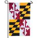 12.5 in. x 18 in. Maryland State Flag Garden Applique Flag