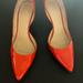 J. Crew Shoes | J. Crew Lucie Patent Leather Pointed Heel I Color: Red / Orange I Size: 8.5 | Color: Orange/Red | Size: 8.5