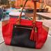 Coach Bags | Coach Legacy Colorblock Leather Candace Med. Carryall Bag | Color: Blue/Red | Size: 13 1/4” L X 10 3/4” H X 5” W