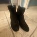 American Eagle Outfitters Shoes | American Eagle Suede Block Heel Booties Sz 10 Black | Color: Black | Size: 10