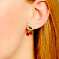 Kate Spade Jewelry | Kate Spade Earrings Cherries Fruit Red Gold Ma Cherie Studs | Color: Gold/Red | Size: Os