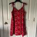 American Eagle Outfitters Dresses | American Eagle Tie Strap Eyelet Shift Dress | Color: Red | Size: S