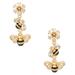 Kate Spade Jewelry | Kate Spade All Abuzz Stone Bee Linear Earrings | Color: Black/Gold | Size: Os