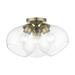 Livex Lighting Catania 16 Inch 3 Light Semi Flush Mount - 46502-01