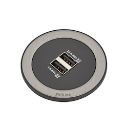 EVOline One mit USB-Charger in schwarz / edelstahl Image