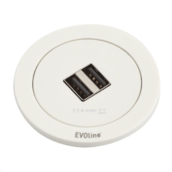 EVOline One mit Doppel USB-Charger in weiß Image