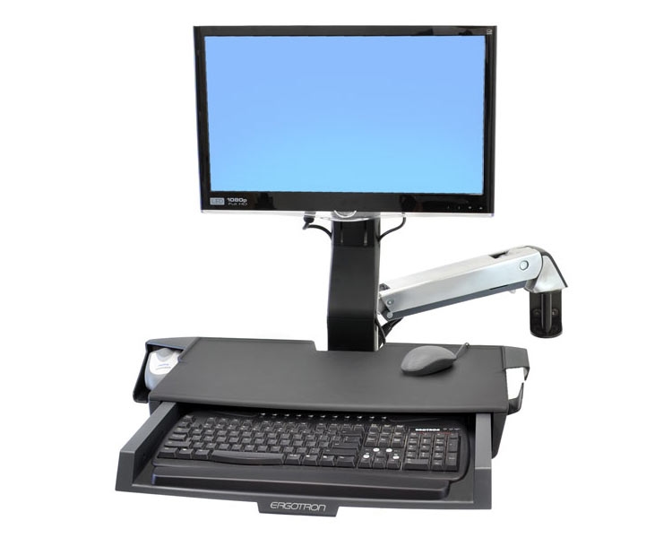 Ergotron StyleView Sit-Stand Combo mit Ablagefläche Wandhalterung (45-260-026) Image