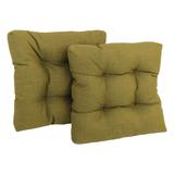 Blazing Needles 19-inch Tufted Indoor/Outdoor Chair Cushion (Set of 2)